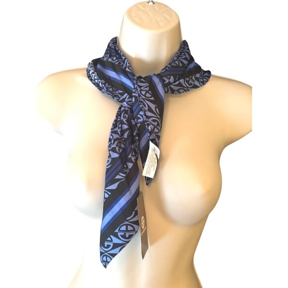 Giani Bernini Logo Diamond Printed Bandana Scarf, Blue - Picture 1 of 12